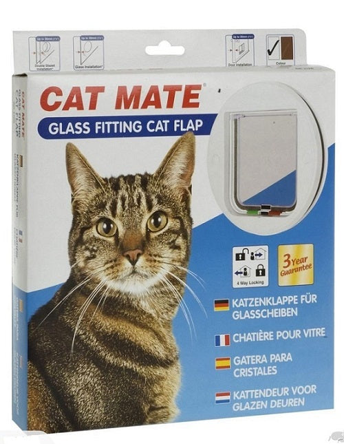 CATMATE Cat Door Glass Fitting NZ Pet Doors catmate-cat-door-glass-fitting-nz-pet-doors
