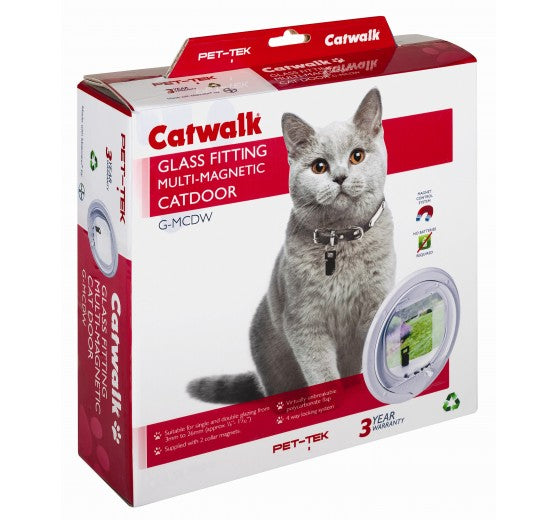 Cat Door Glass Fitting (Catwalk) NZ Pet Doors
