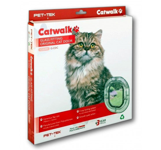 Catwalk Original Glass Fitting NZ Pet Doors